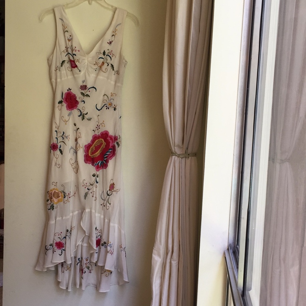 Sue Wong floral embroidered dress